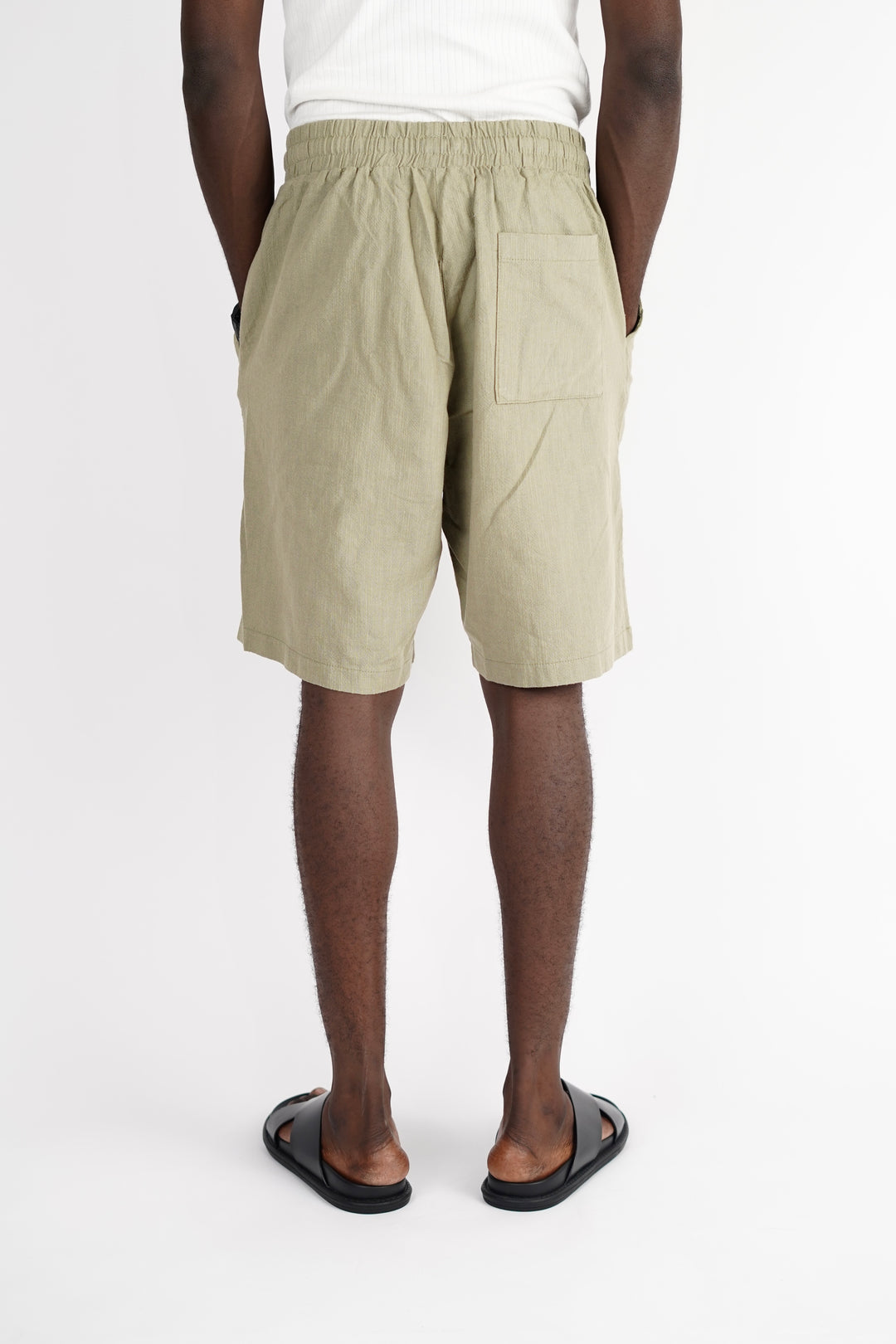 Vamos Linen Shorts in Khaki