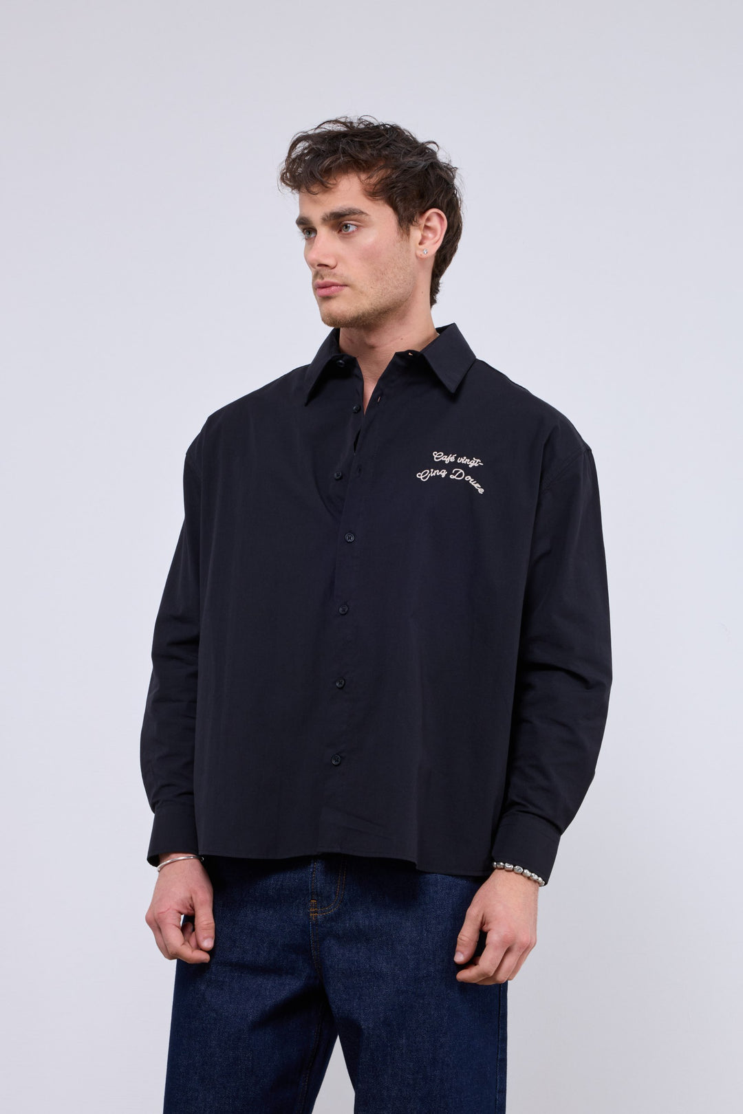 2512 Cafe Print Overshirt