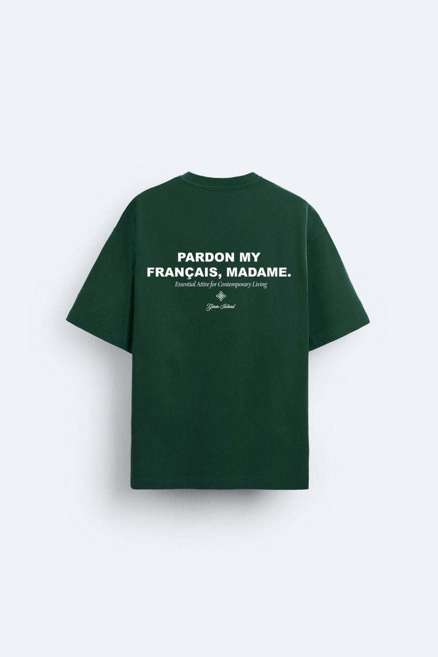 Garm Island Pardon Backprint T-shirt in green