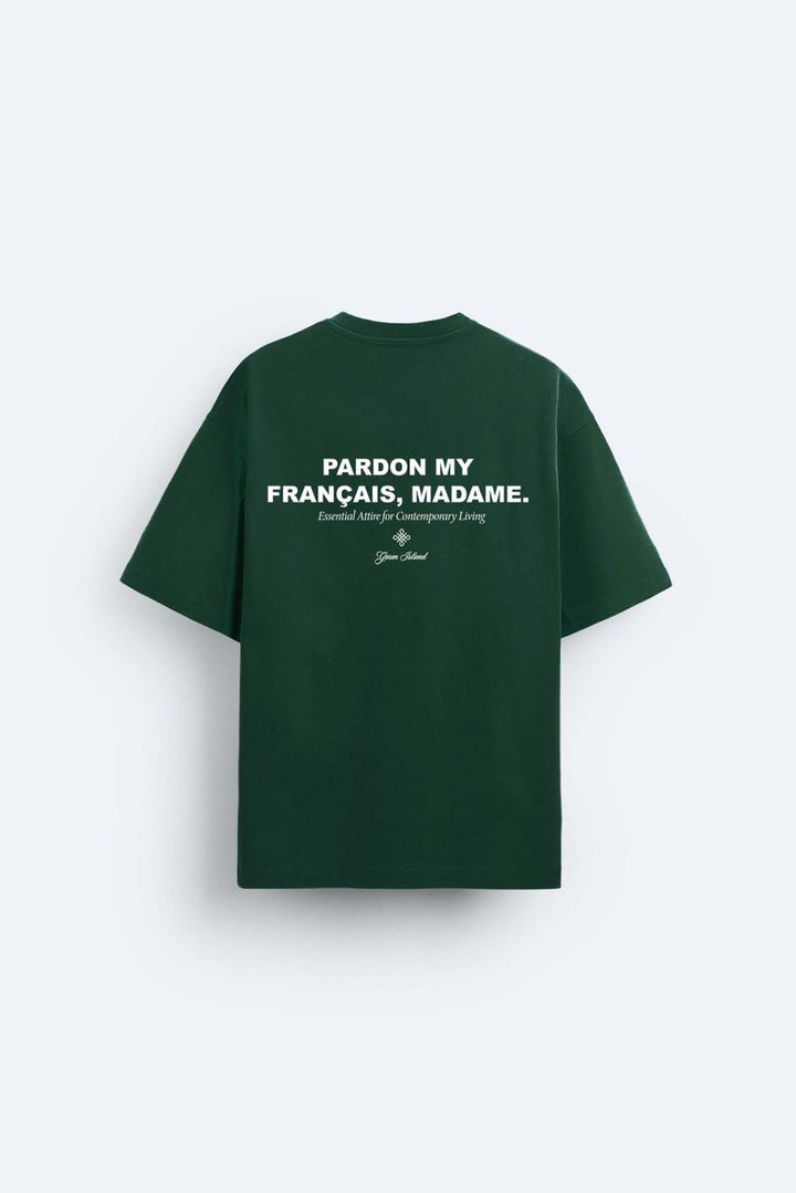 Garm Island Pardon Backprint T-shirt in green
