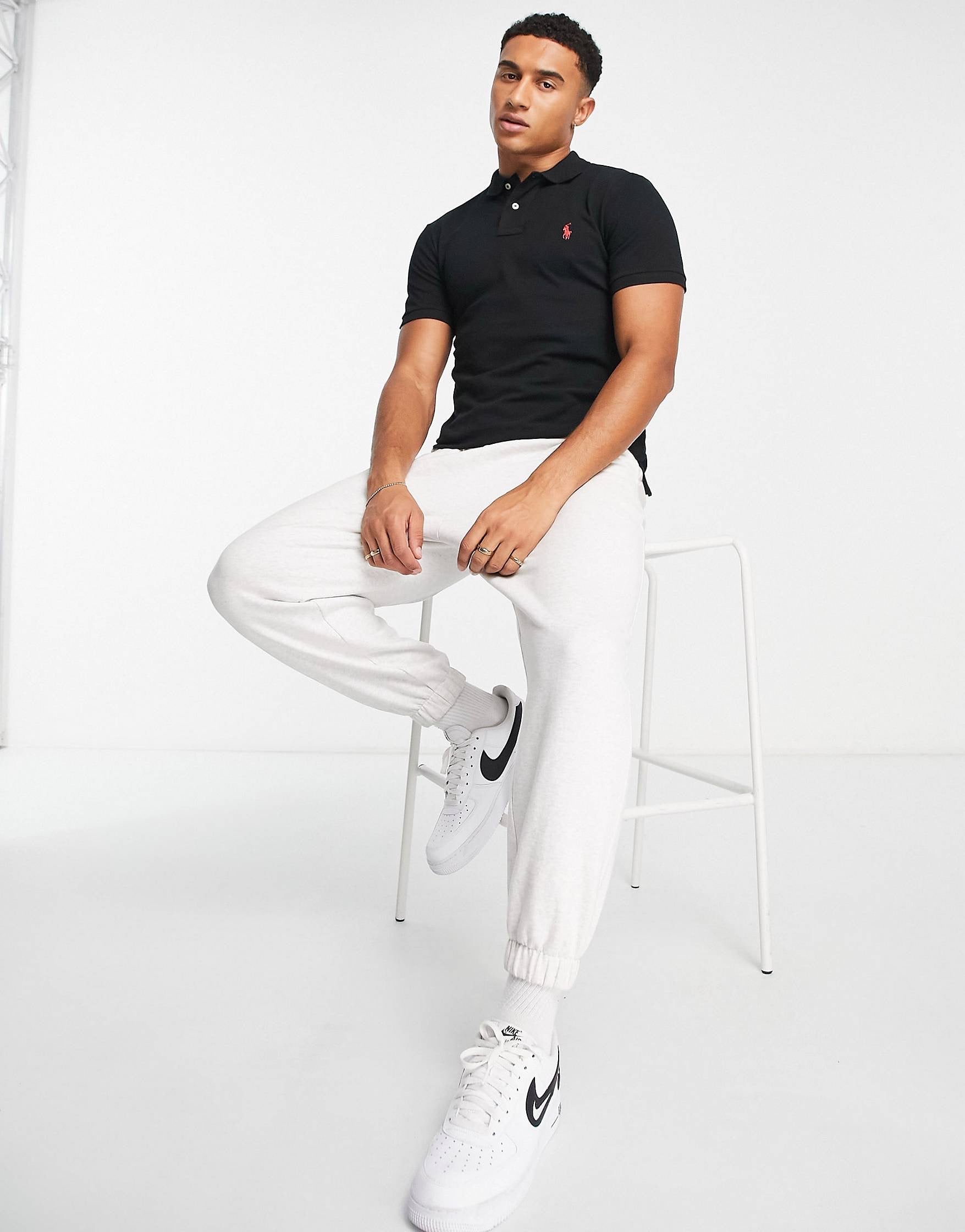 Ralph Lauren black and red slim fit polo shirt – Garmisland Ralph Lauren black and red slim fit polo shirt – Garmisland