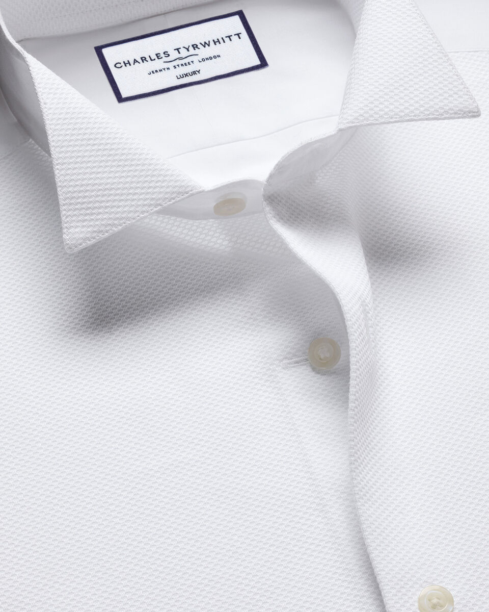 Charles Tywhitt Bib Front Wing Collar Evening Shirt - White