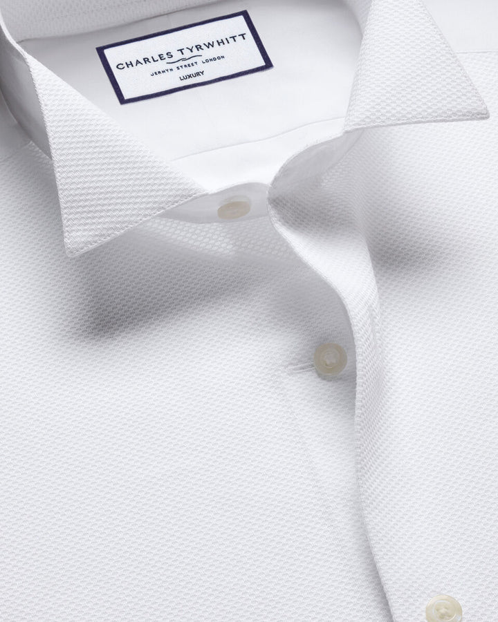 Charles Tywhitt Bib Front Wing Collar Evening Shirt - White
