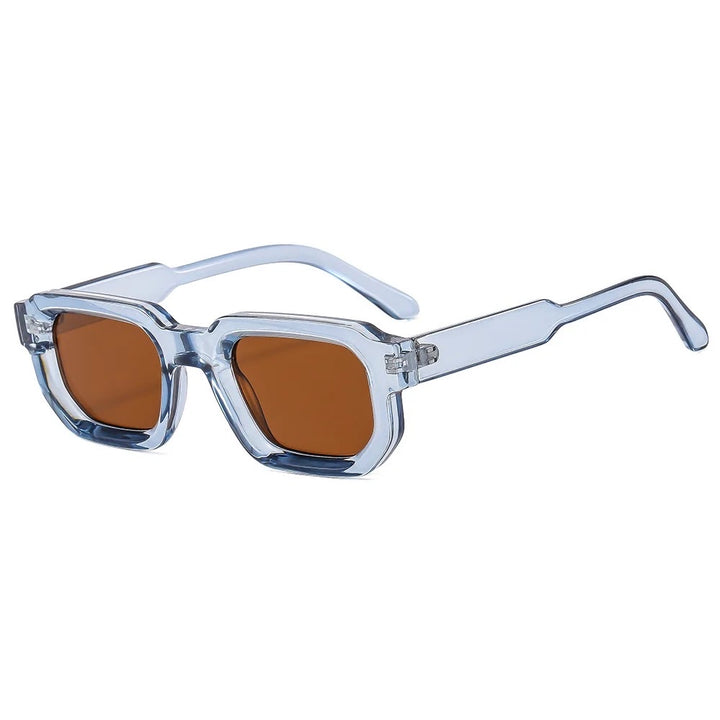 Garm Island rigid transparent frame sun glasses