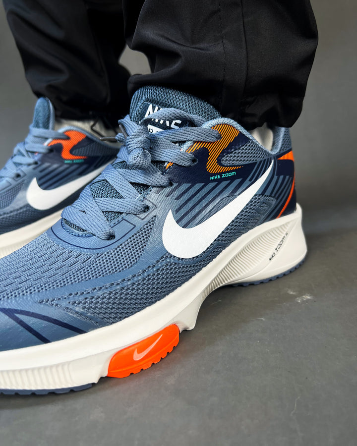 Nike Air Zoom Trainers in Blue/Orange