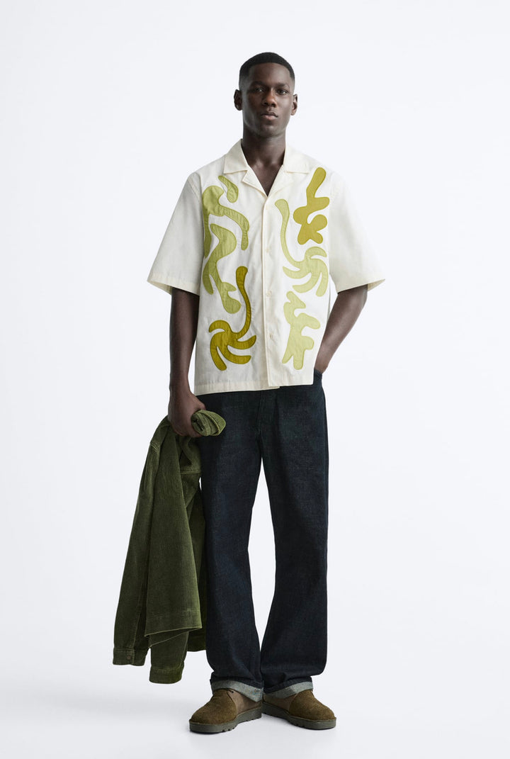 ZARA GEOMETRIC PRINT SHIRT