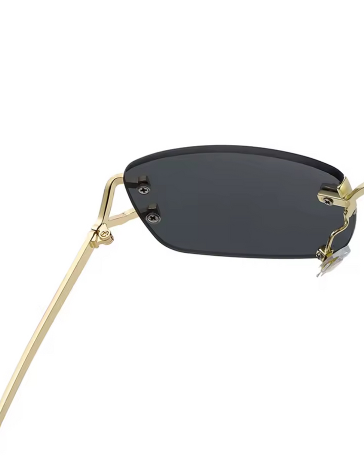 Vintage Rimless Sun glasses in Black