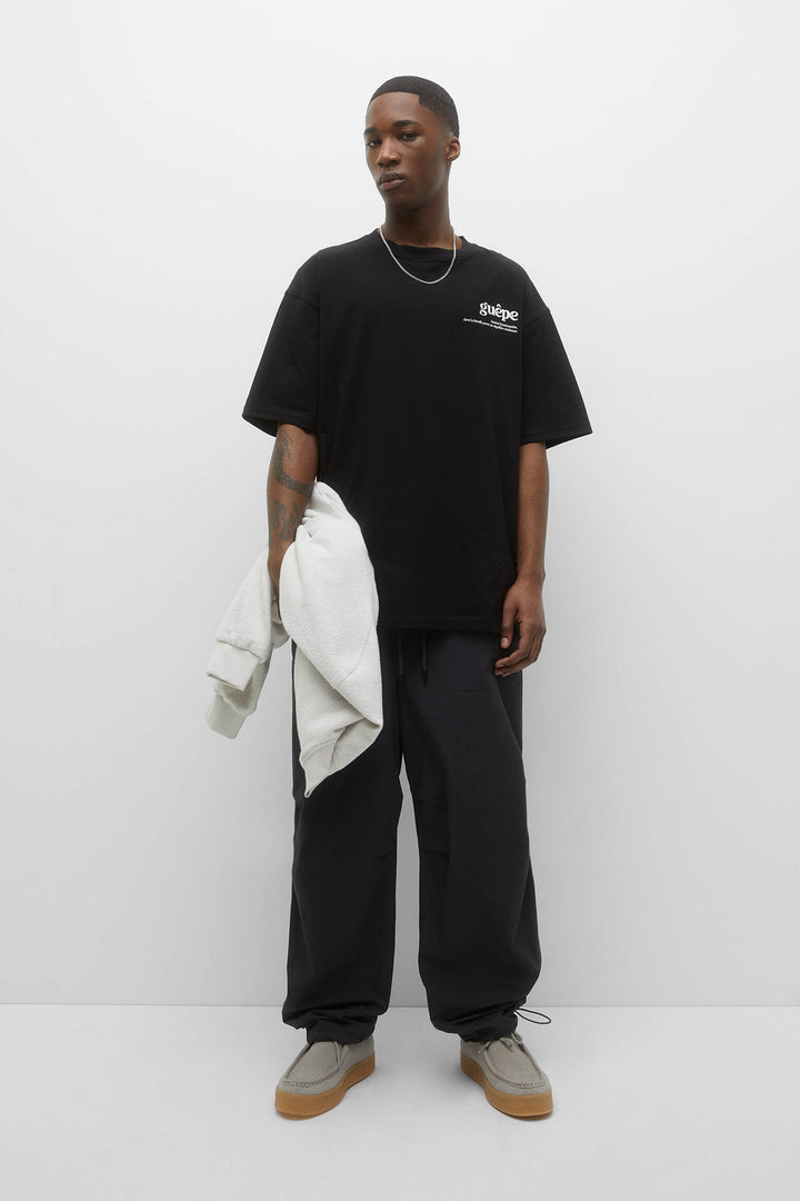 Garm Island Bee Backprint T-shirt in black