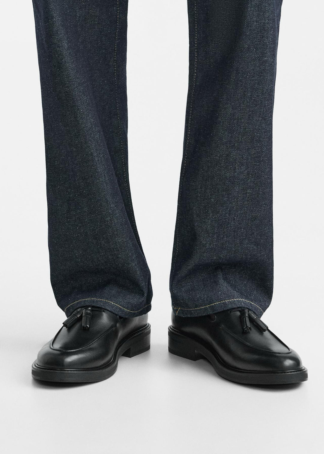 ZARA TRIM RIMMINGS TASSEL LOAFERS