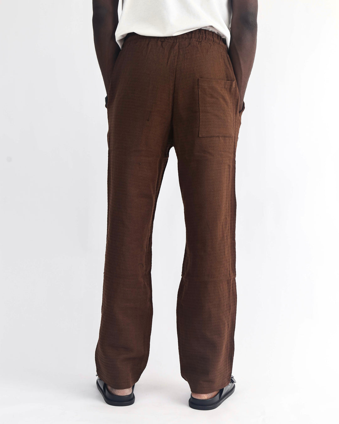 Willian waffle pant in brown