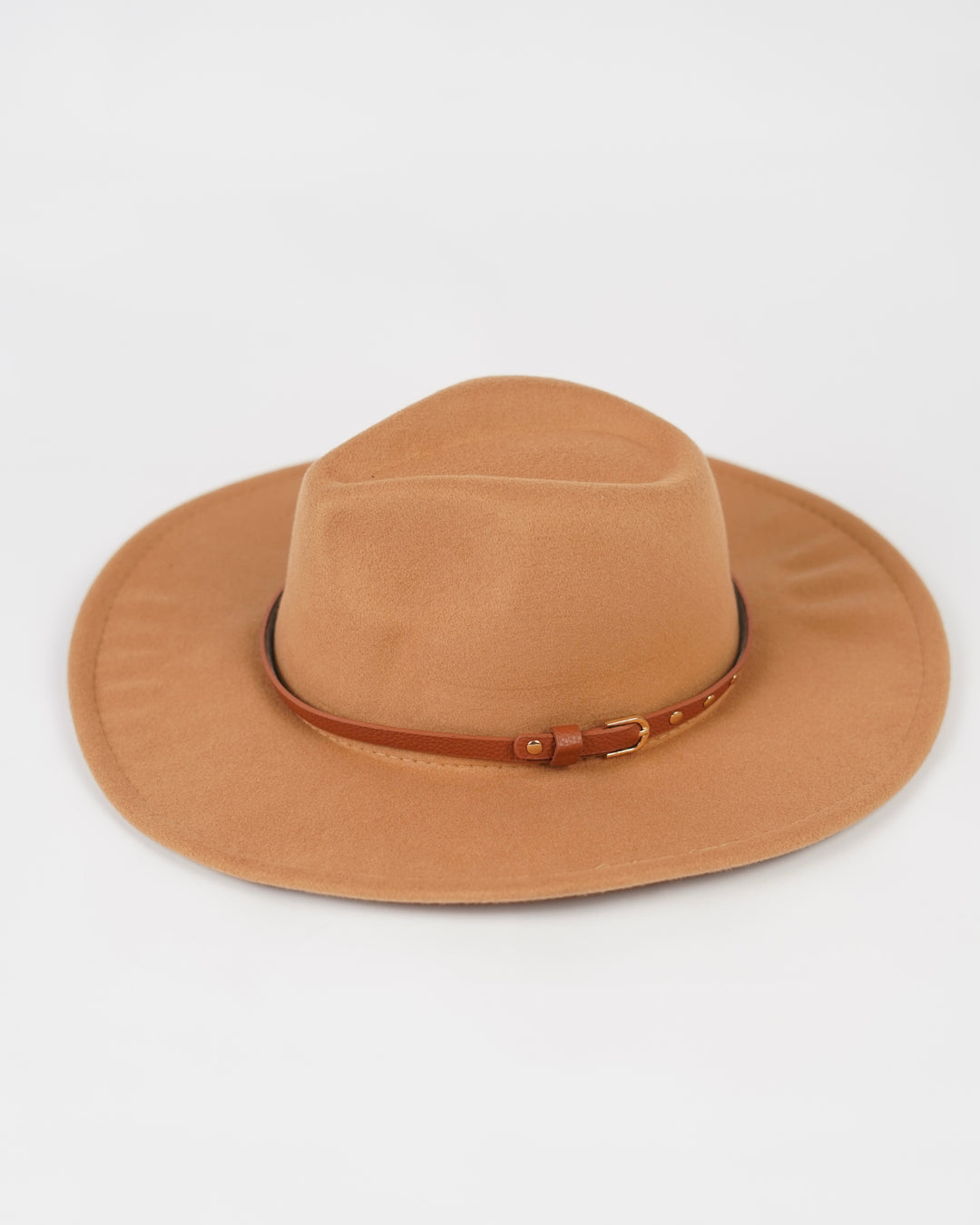 Men’s Fedora Wide Brim Hat in Brown