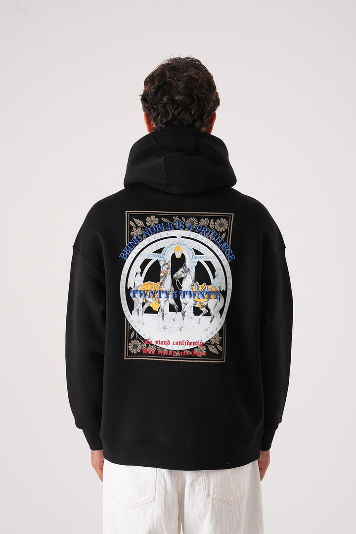 2512 Herd Emblem Hoodie  in Black