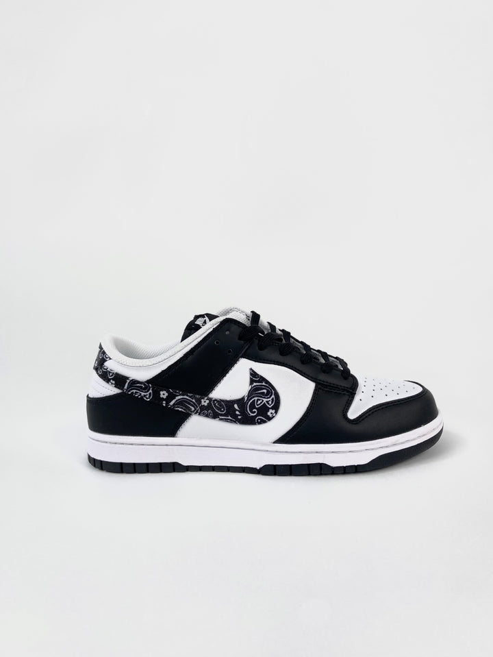 Nike Dunk Low Trainers with Flower detail in Black