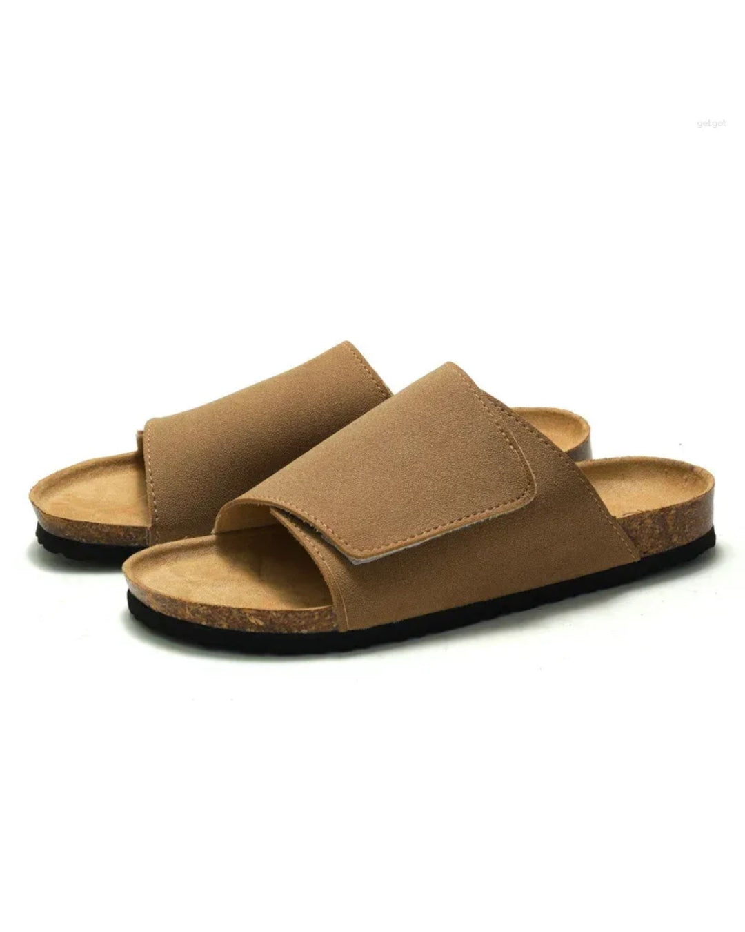 Ruizustock Cork Sandal Slippers in khaki