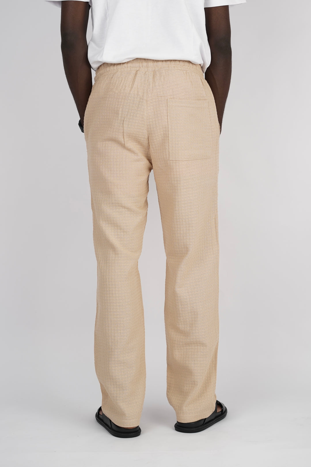 Willian waffle pant in beige