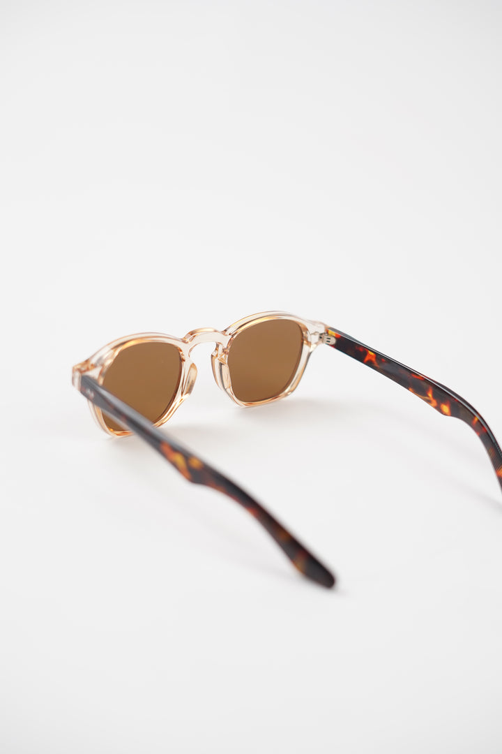 Geometric Vintage Sun glasses with Clear Rim