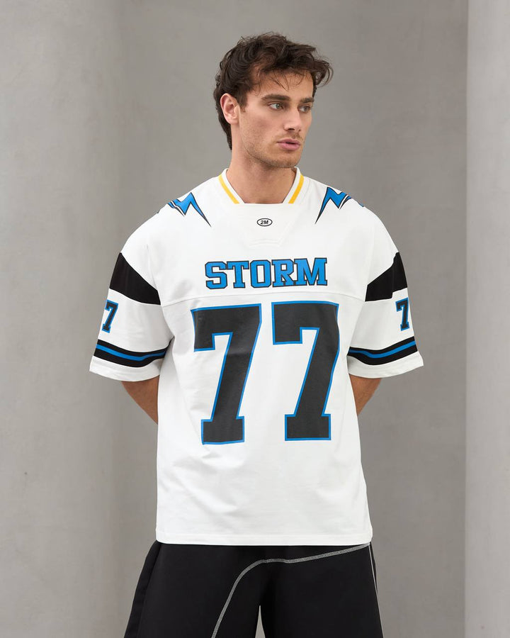 2morrow Storm Jersey T-shirt in white