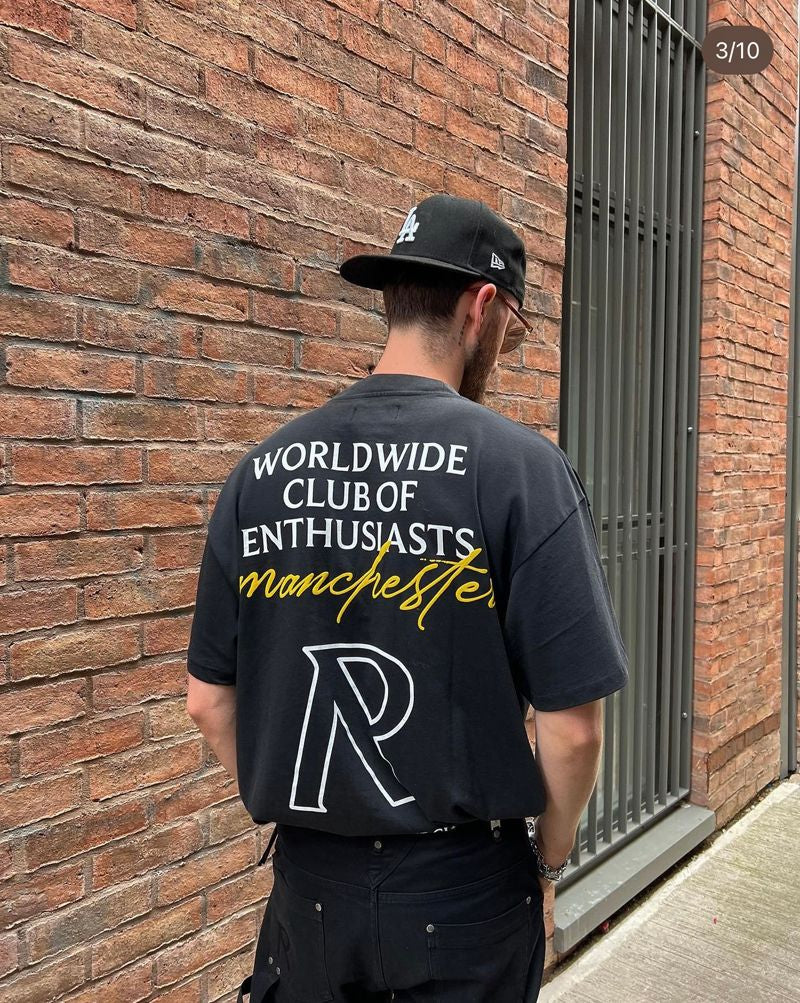 Represent Manchester T-shirt in black