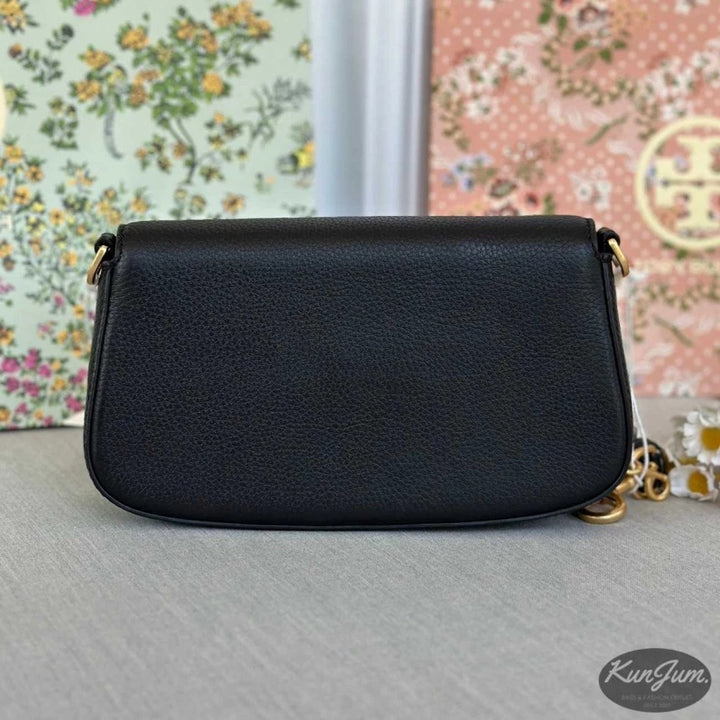 Eleanor convertible shoulder bag in black