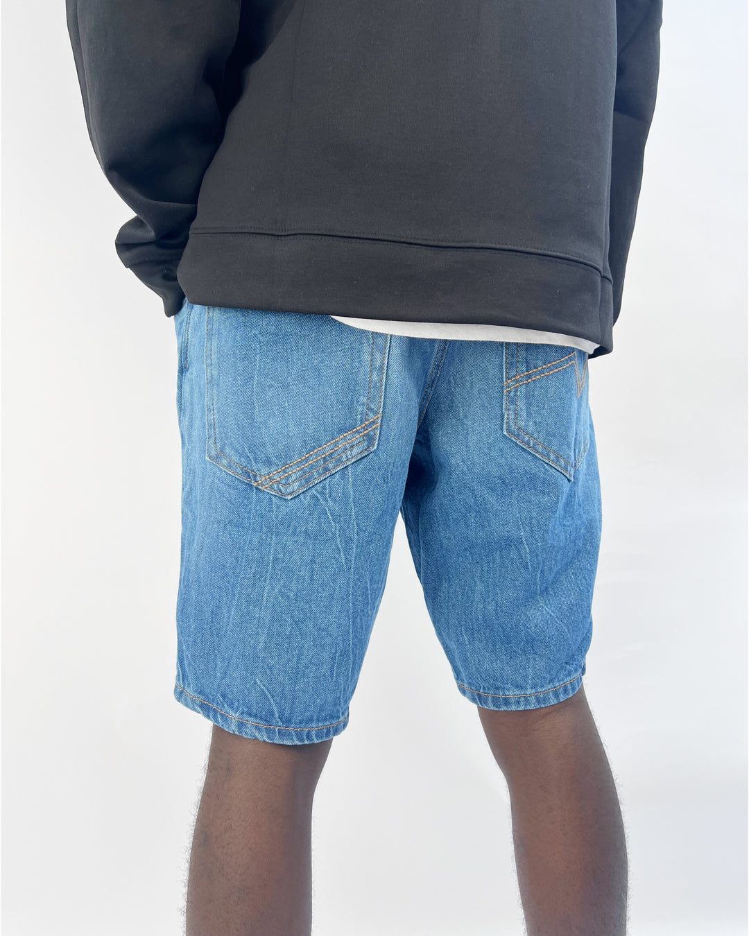 Tom Tailor Denim Shorts in Mid stone blue