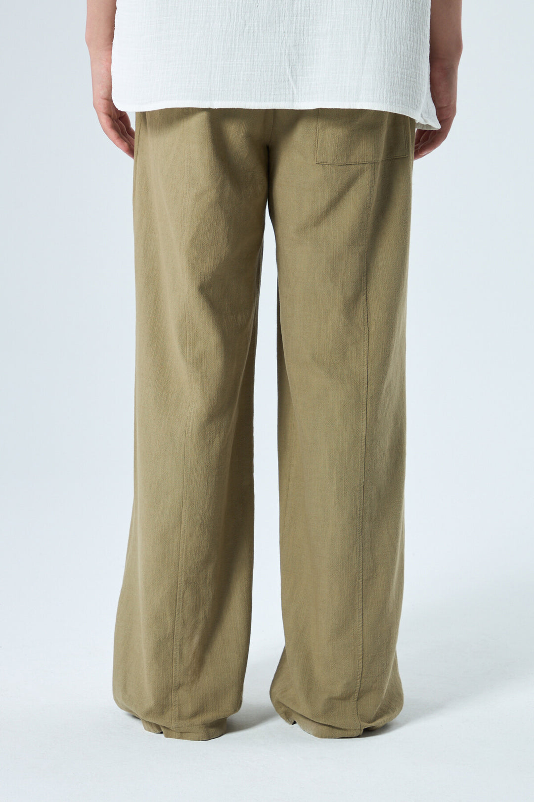 Vamos Baggy Linen Pants in Sage