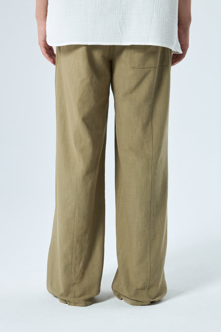 Vamos Baggy Linen Pants in Sage