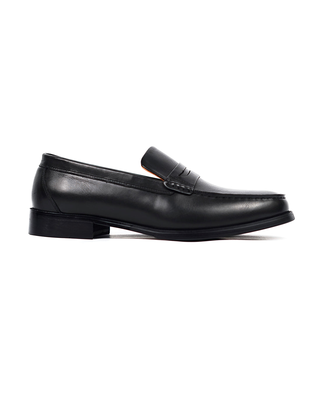Garm Island Vintage Calf Leather Penny Loafers in black