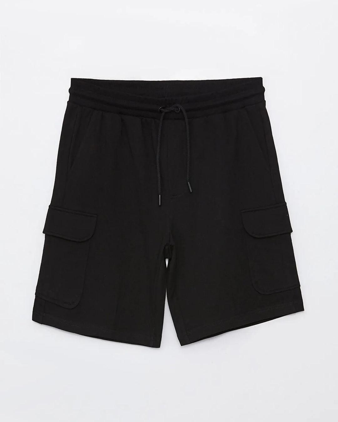 XC jersey cargo sweat shorts in black