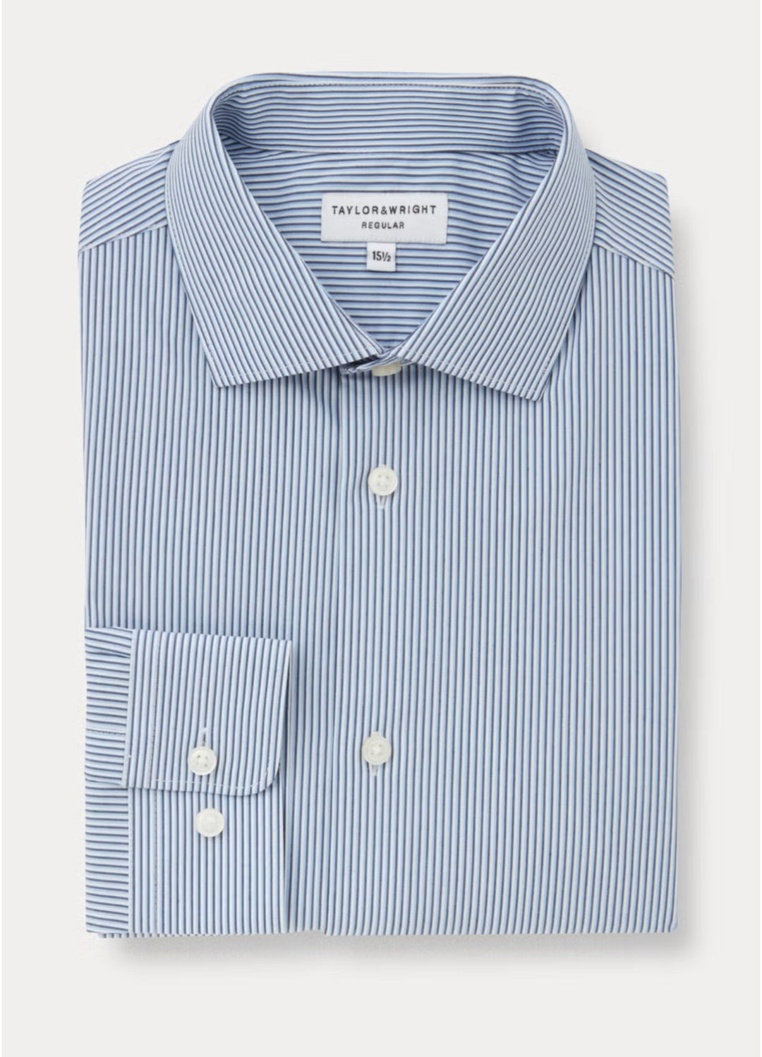 Taylor & Wright Blue Stripe Regular Fit Shirt