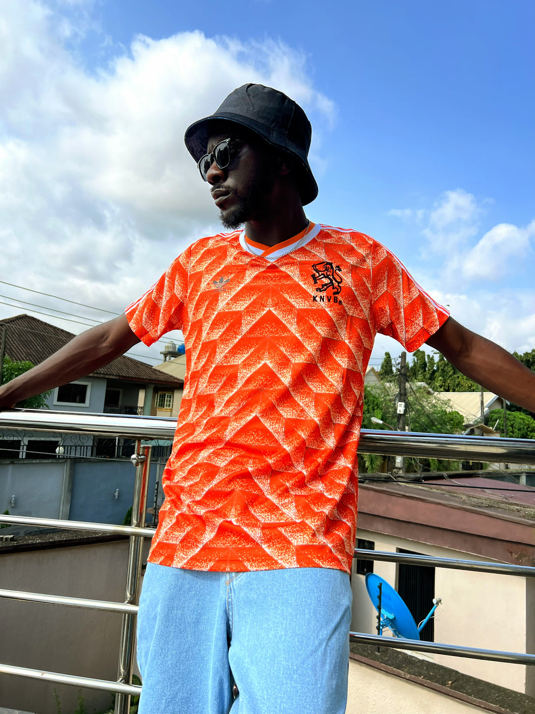 Netherlands 1988 Retro Jersey T-shirt in orange