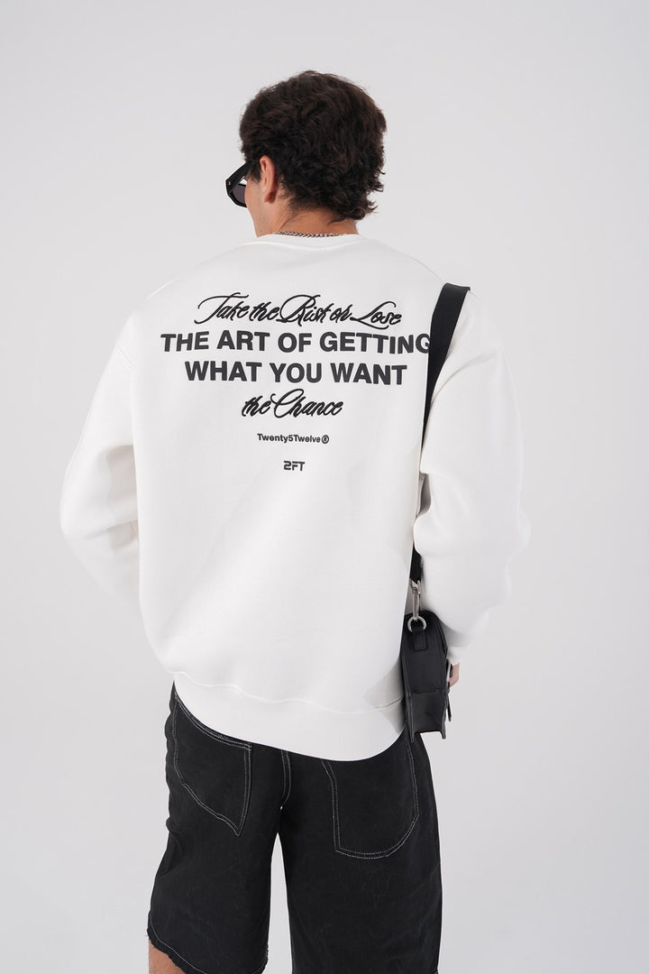 2512 Design Club Backprint Sweatshirt in White