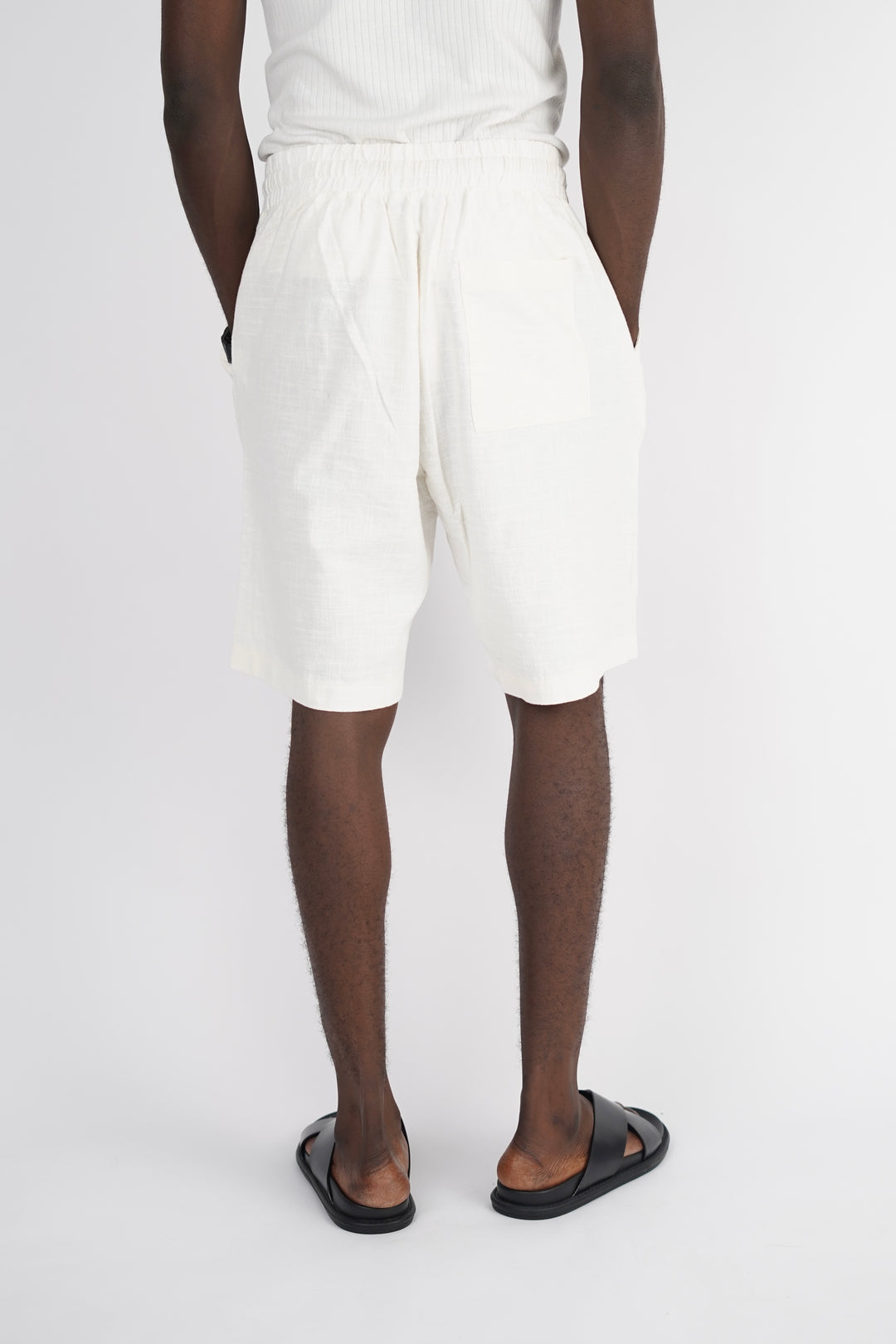 Vamos Linen Shorts in White