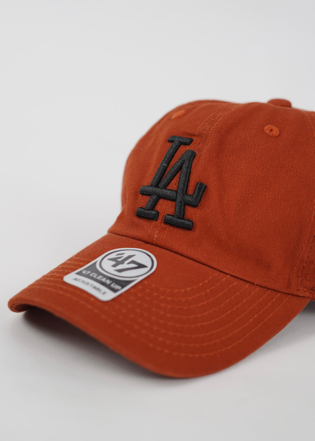 LA Baseball Adjustable Cap in Burnt Orange