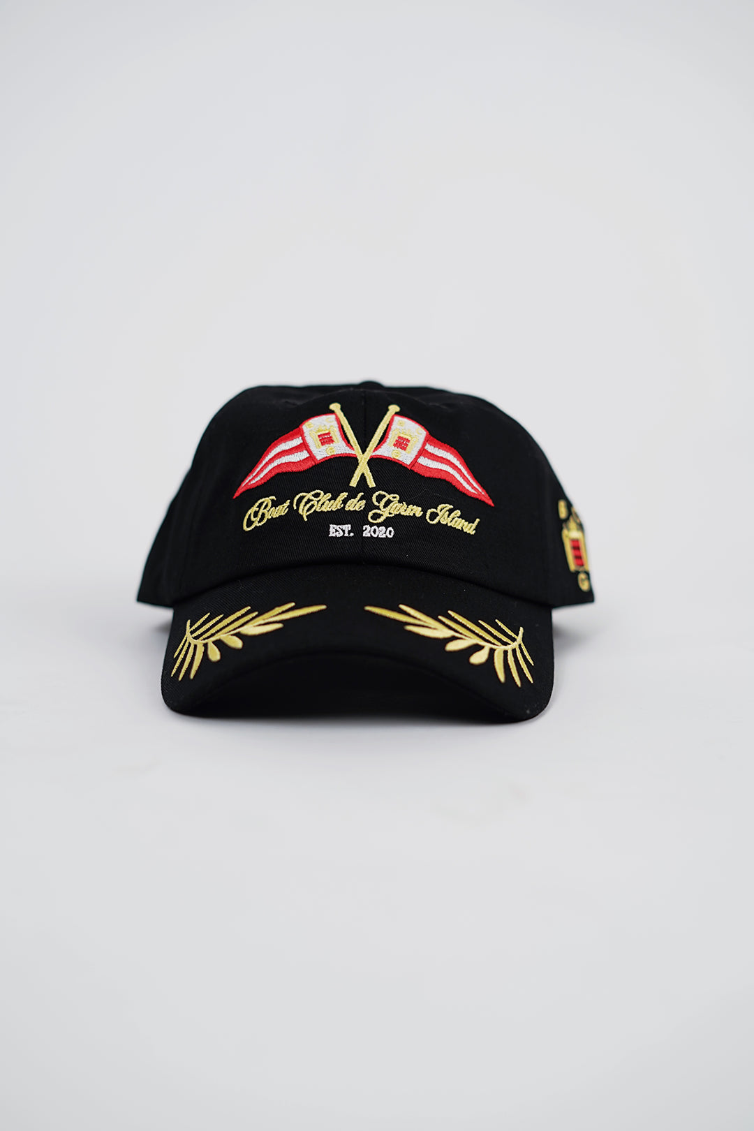 Garm Island Boat Club Panel Cap in Black