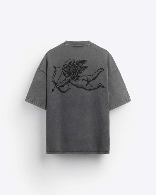 Garm Island Cherub T-shirt in washed grey