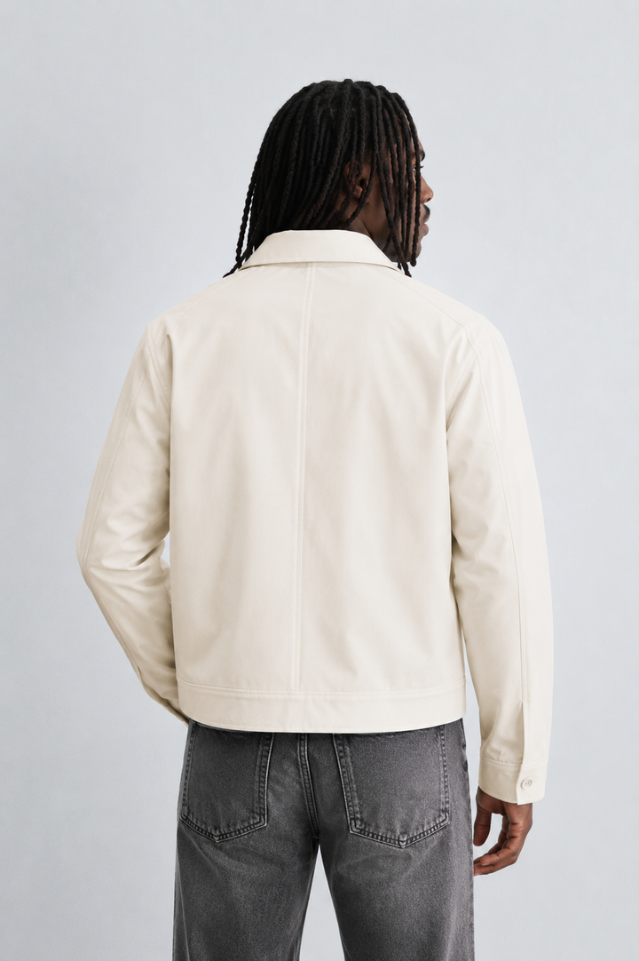 Garm Island Zip Along Jacket in Beige
