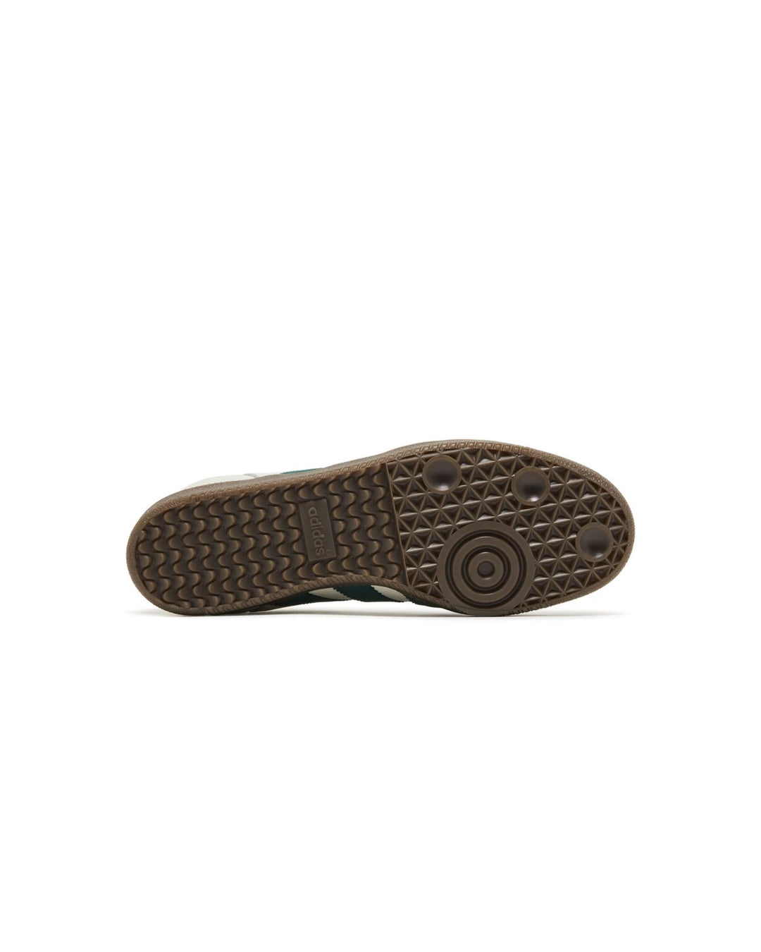 Adidas OG Ivory Collegiate Samba Trainers in Green