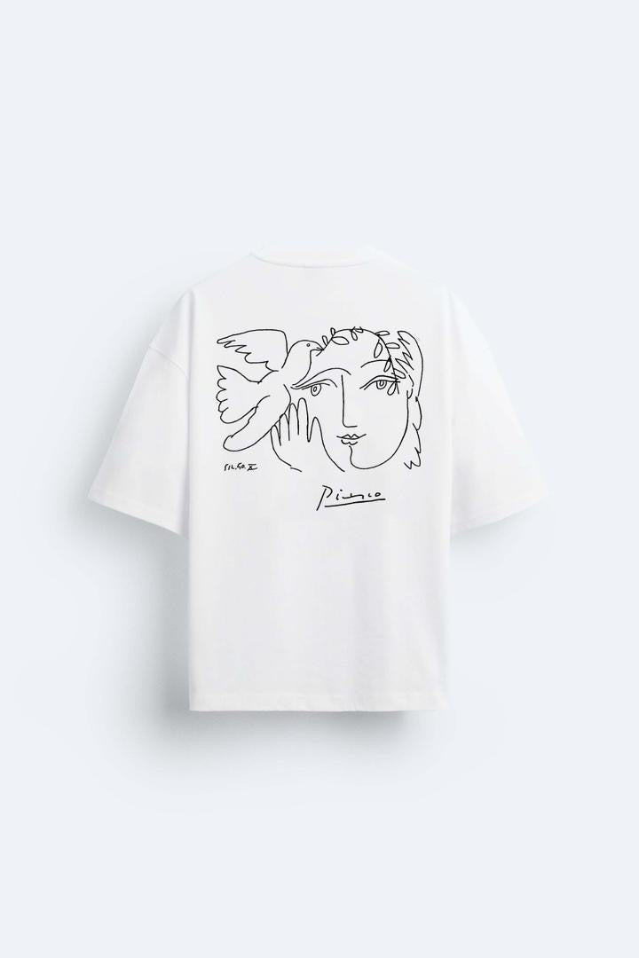 Garm Island Picasso Dove of Peace T-shirt in white