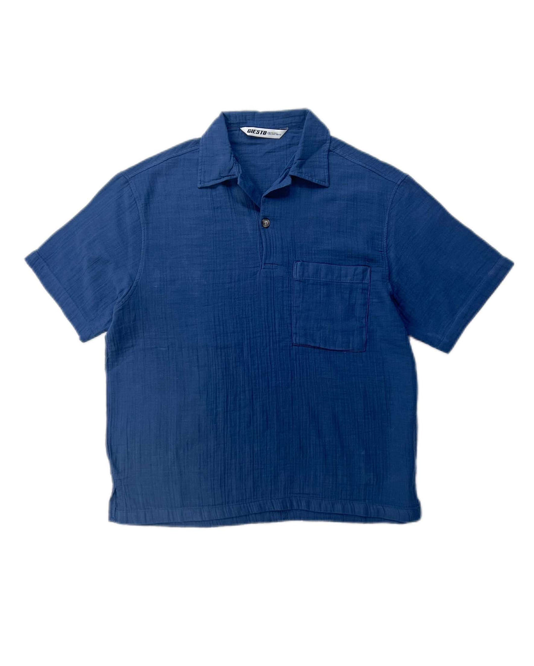 GIESTO spring short sleeve shirt in blue