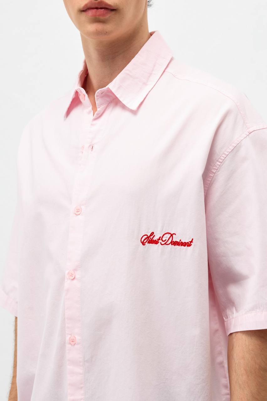 Vamos Oversized Shirt in Pink