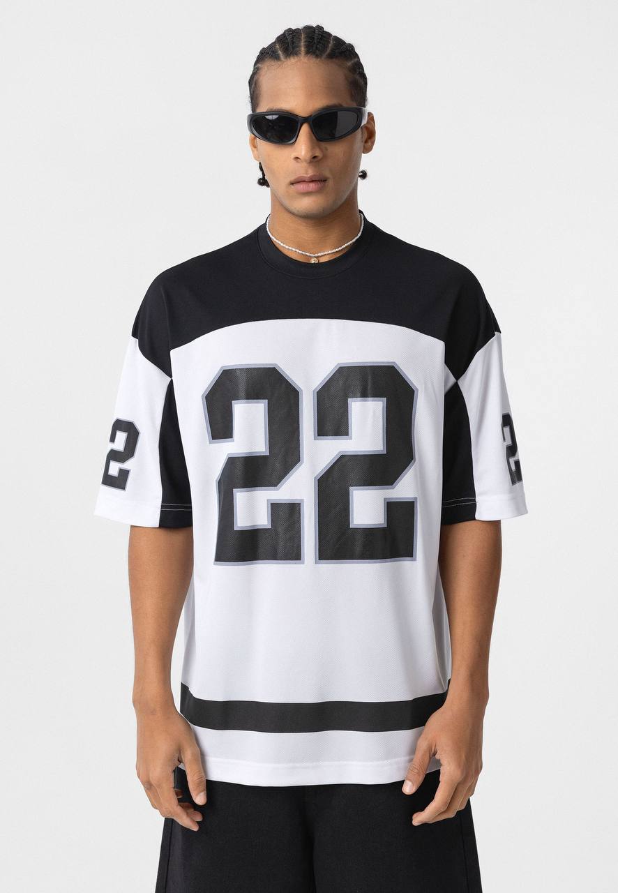 Essence of Life Mesh Jersey in White