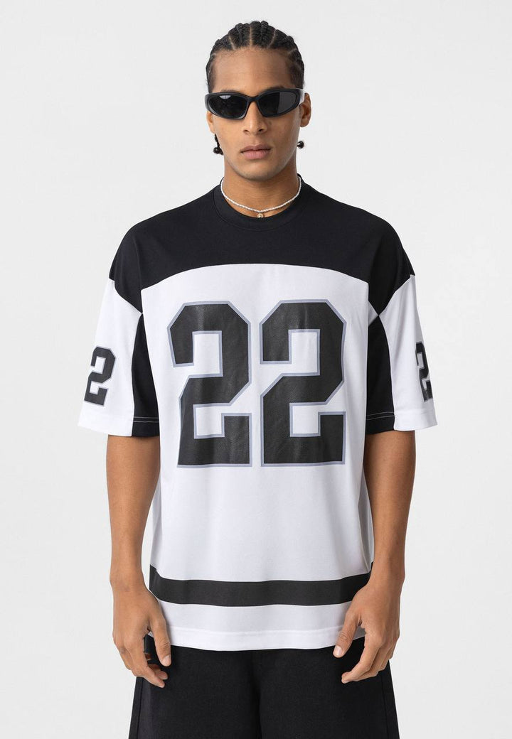 Essence of Life Mesh Jersey in White