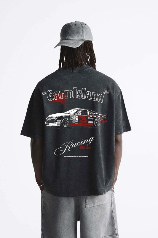 Garm Island Motorsport T-shirt in acid wash