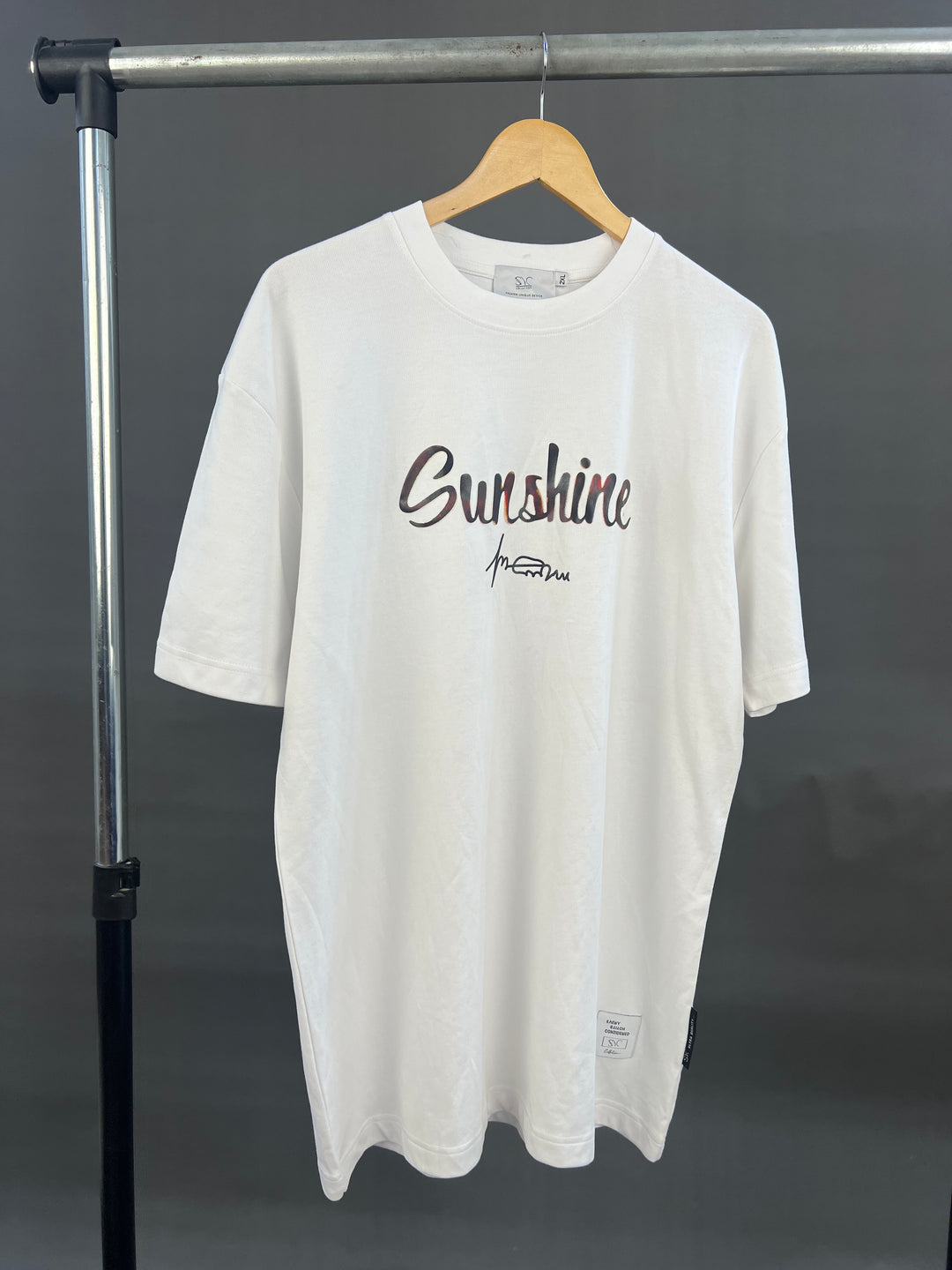 SYC Summer print T-shirt in white