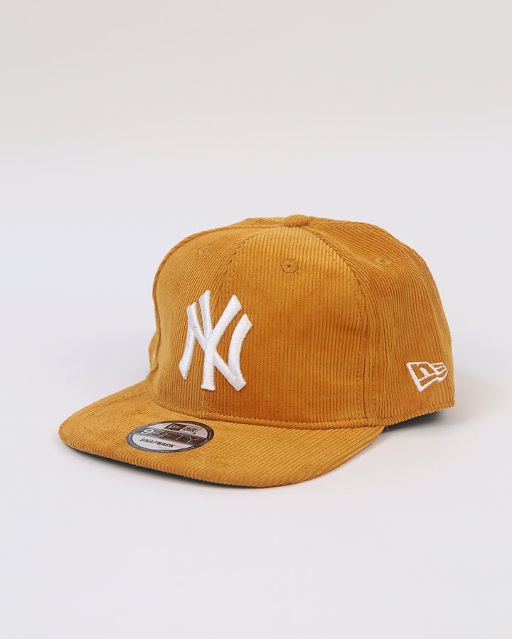 New York Cordroy Adjustable SnapBack in Mustard