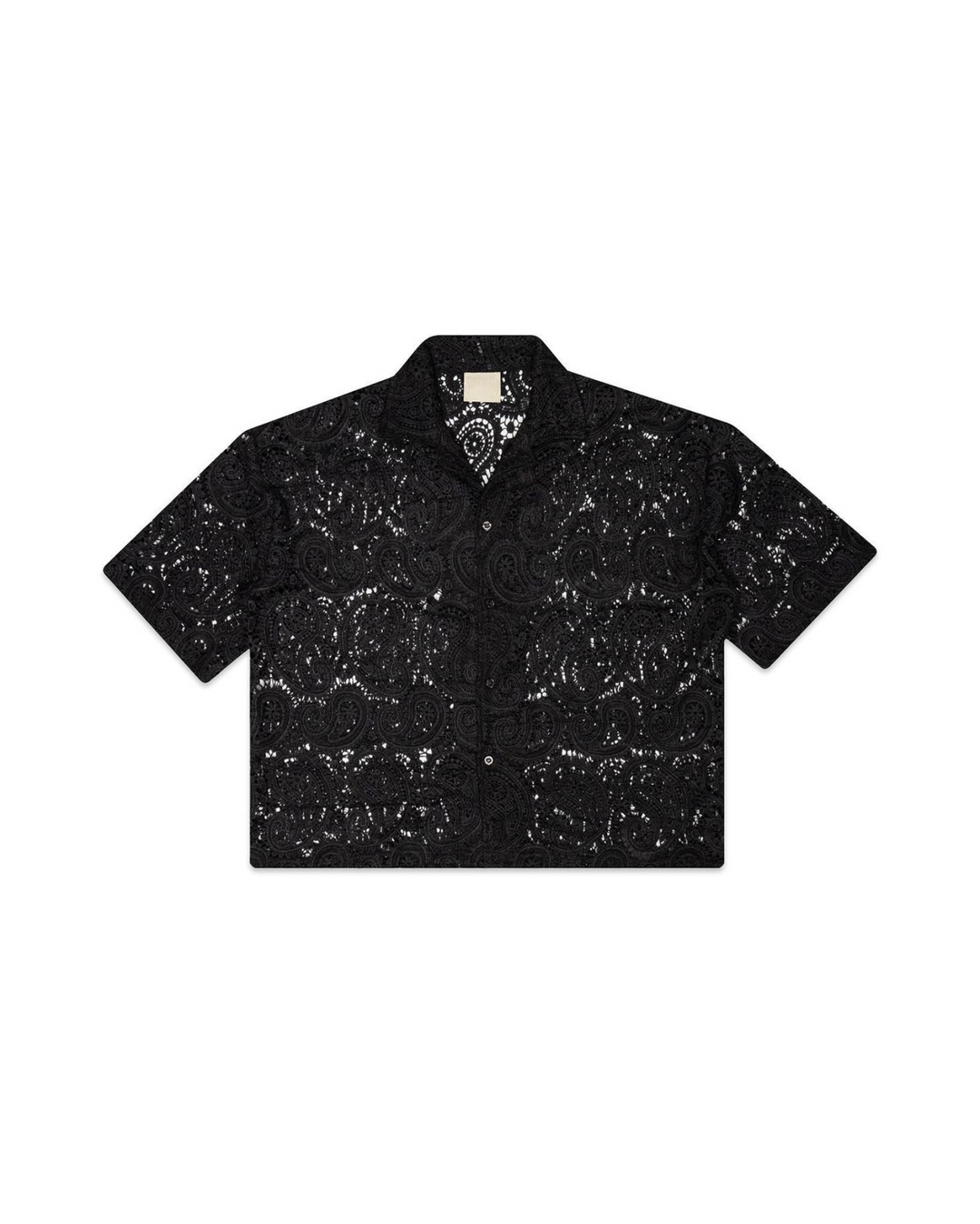 Garm Island Rico Crotchet Shirt in black