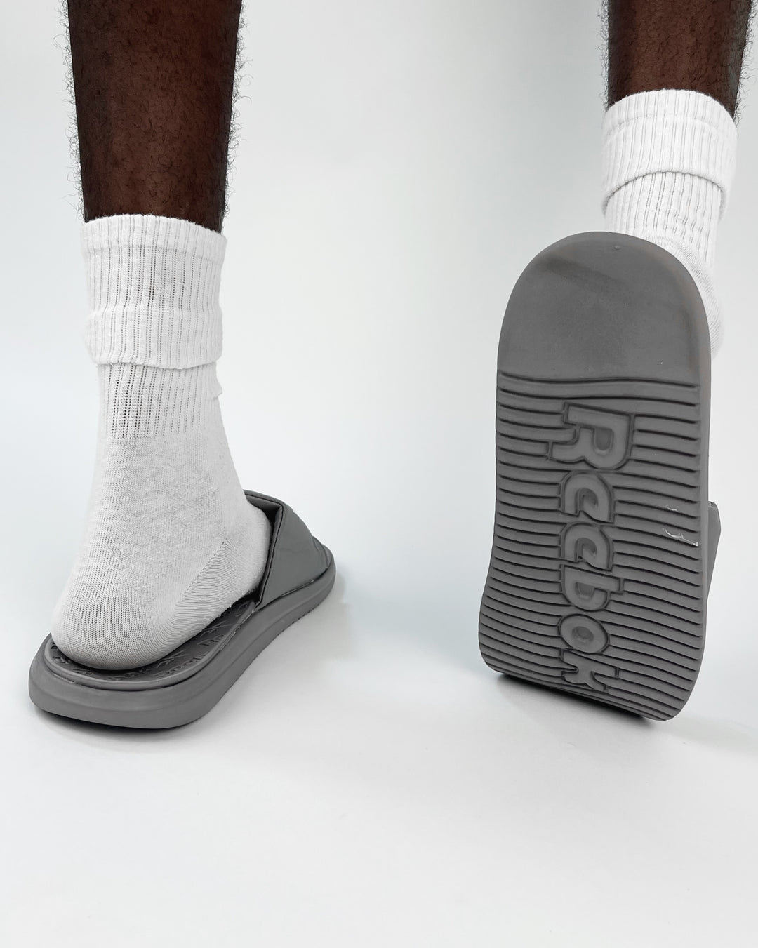 Reebok Dual Density Slides in Grey