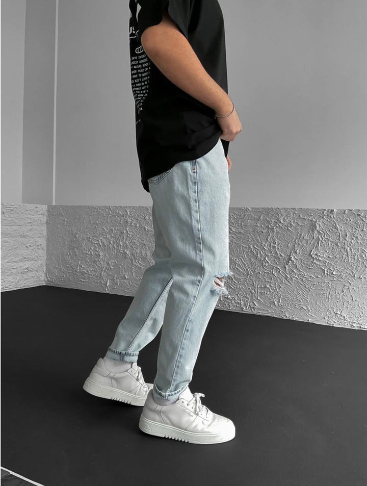 Difransel bana ripped jeans in blue