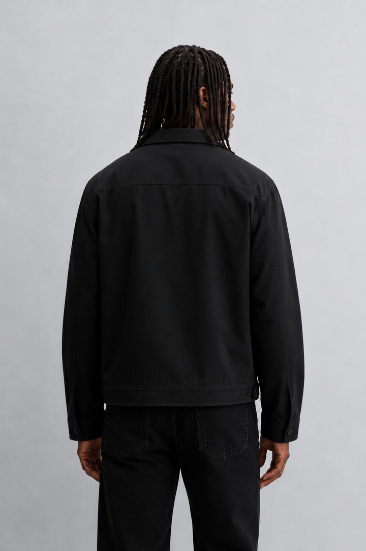 Garm Island Zip Along Jacket in Black