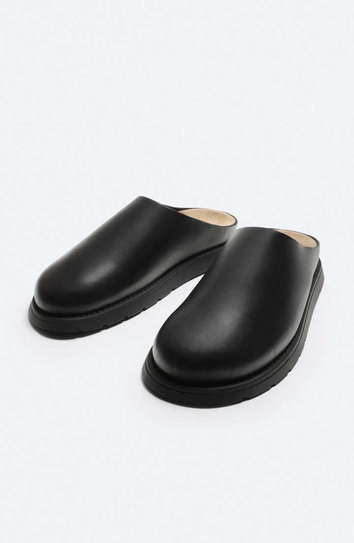 ZARA LEATHER CLOGS